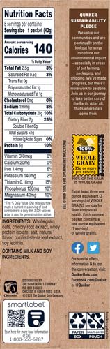 12 Piece Instant Oatmeal Maple & Brown Sugar 12.1 oz W378