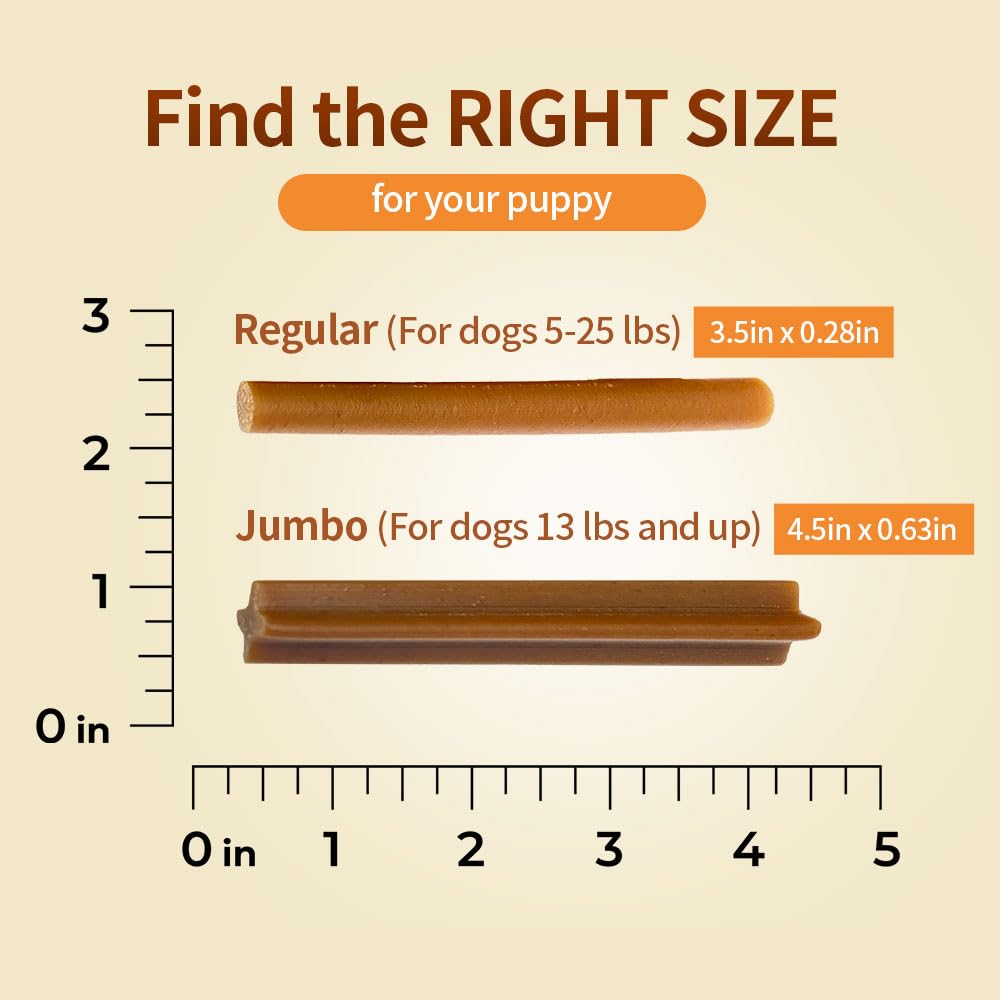 Peanut Butter Flavor Natural Puppy Chew Sticks 3.7oz L367