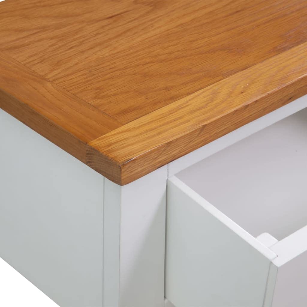 Rustic Brown 2 Drawer Solid Oak & Acacia Console Table D233