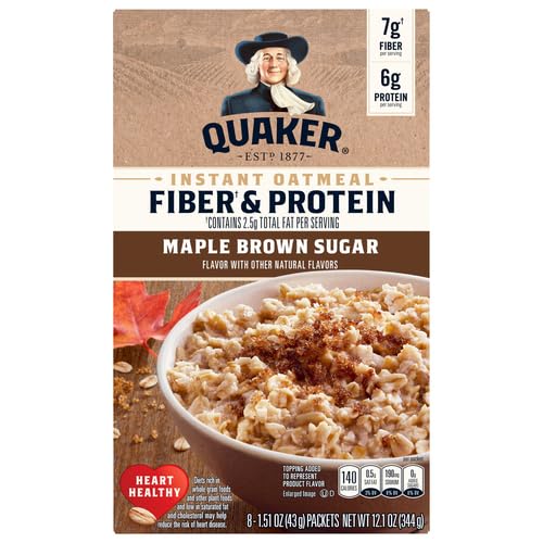 12 Piece Instant Oatmeal Maple & Brown Sugar 12.1 oz W378
