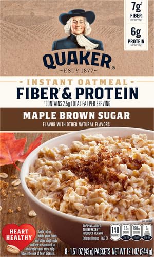 12 Piece Instant Oatmeal Maple & Brown Sugar 12.1 oz W378