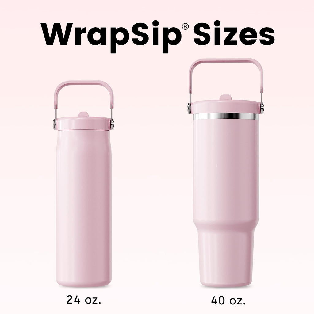 24 oz Insulated Tumbler with Flip Straw and Handle V449306