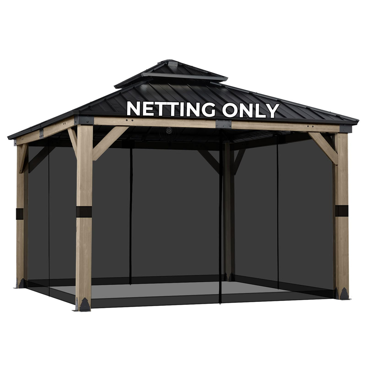 10'x10' 4-Panel Polyester Mesh Netting X407333