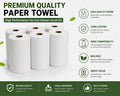 White Paper Towels 6 Rolls P256