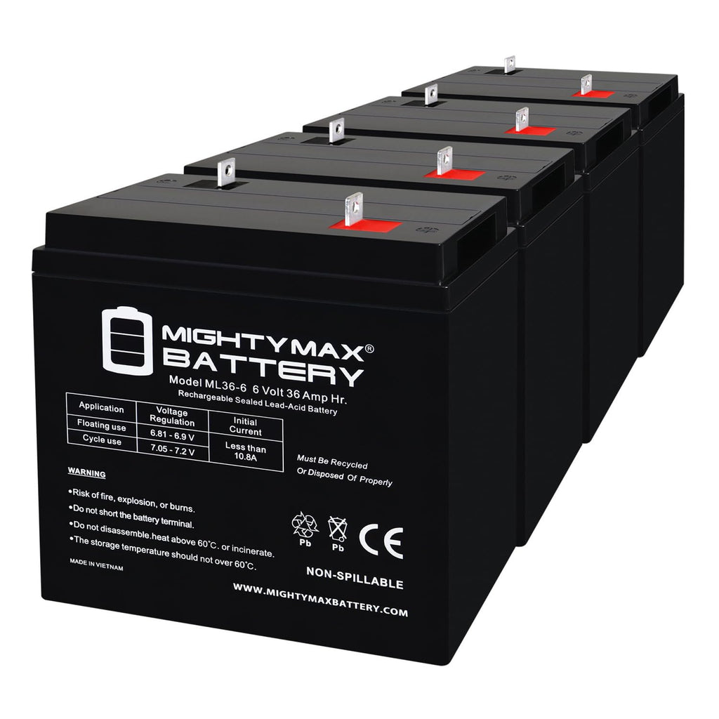 6V 36Ah AGM Battery 4 Pack Z531407