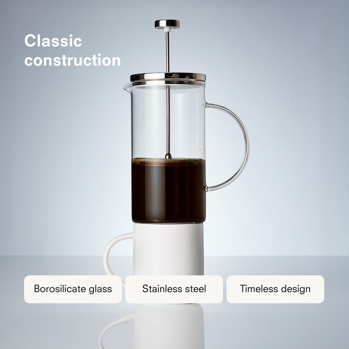 34 oz Borosilicate Glass French Press Coffee Maker G68215