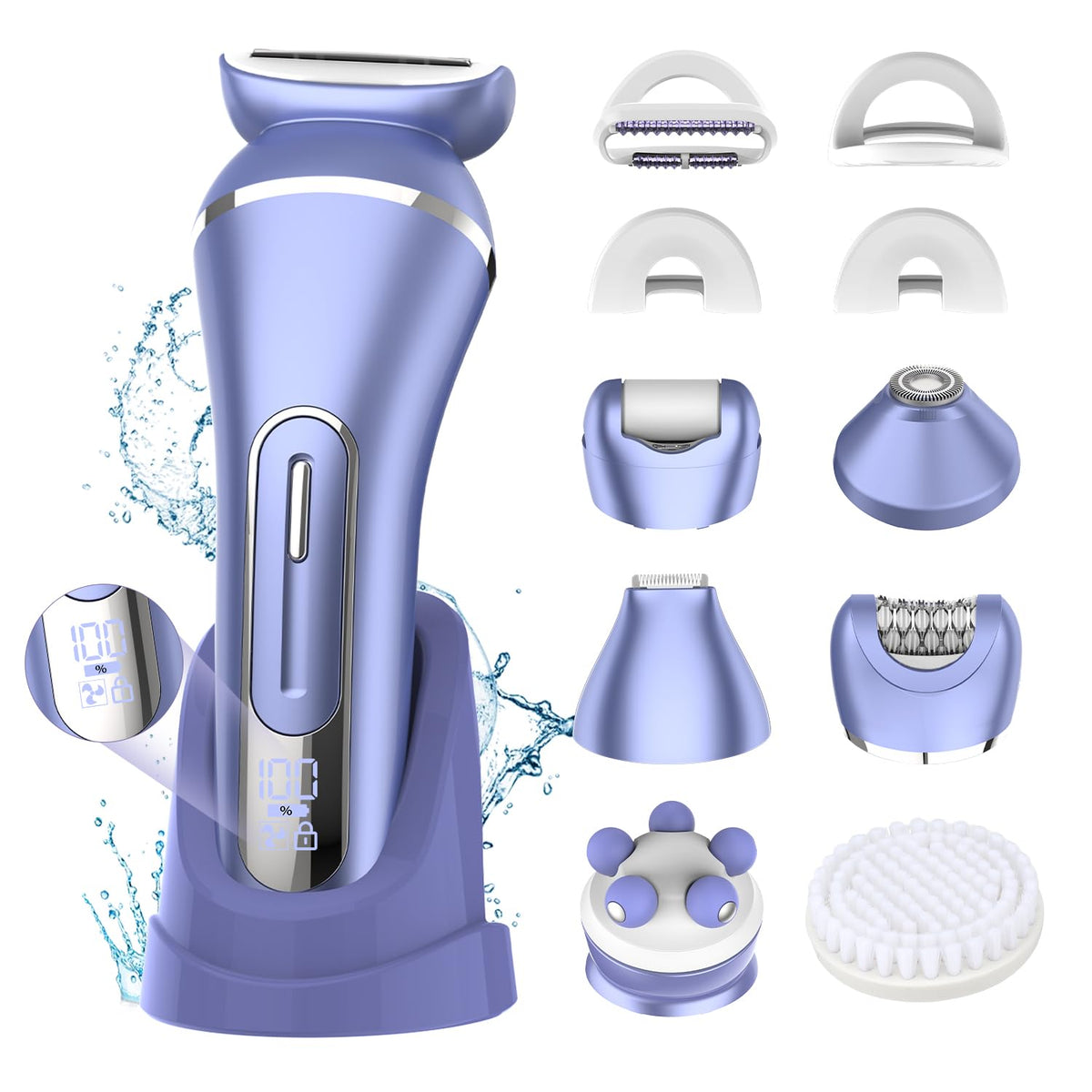 7 in 1 IPX7 Waterproof Electric Shavers Hair Removal Kit K622763