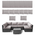 14 Piece Waterproof Outdoor Sofa Cushion Replacement with Zippers P5983