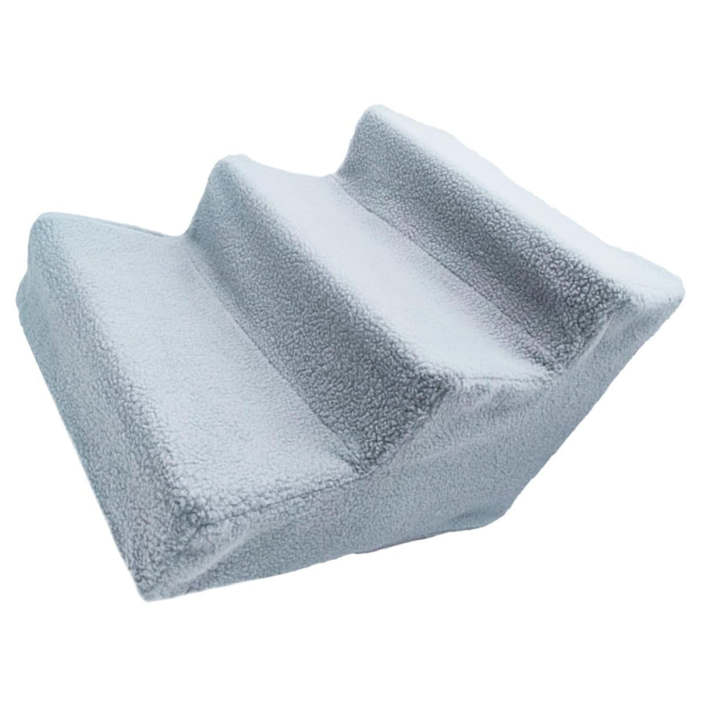 Gray Plush Non-Slip Pet Stairs B2867