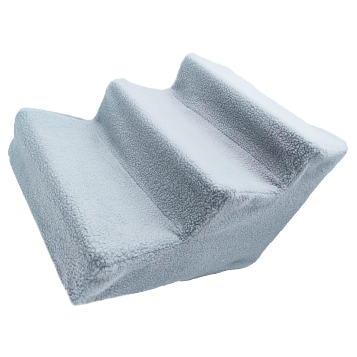 Gray Plush Non-Slip Pet Stairs B2867