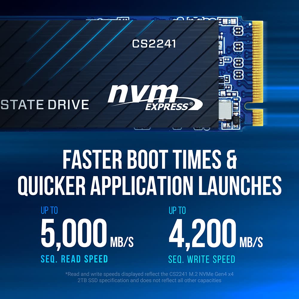 2TB PCIe Gen4 x4 NVMe M.2 2280 Internal SSD Q101