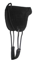 Neoprene Suede Leather Bareback Saddle Pad Black P541