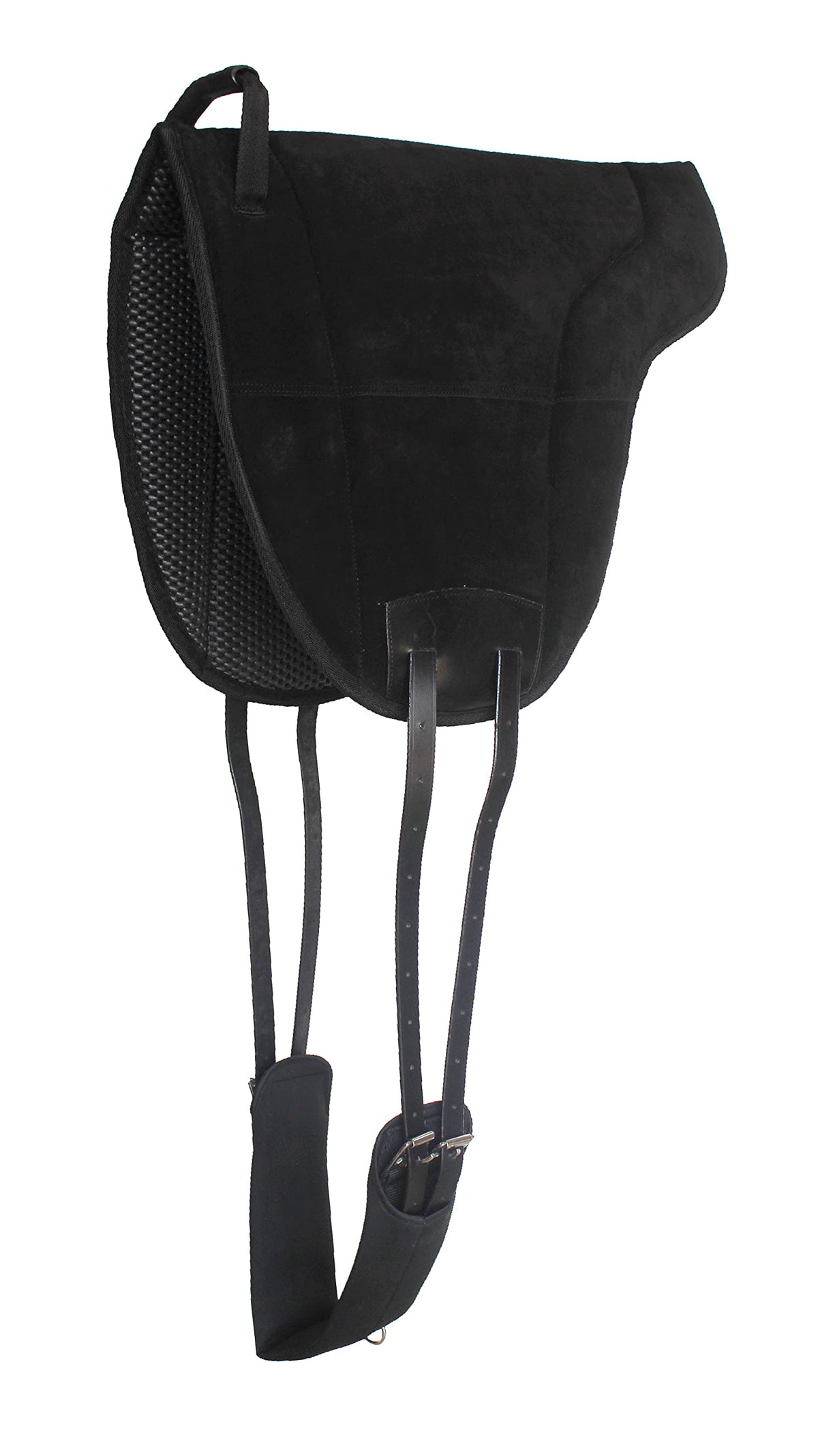 Neoprene Suede Leather Bareback Saddle Pad Black P541