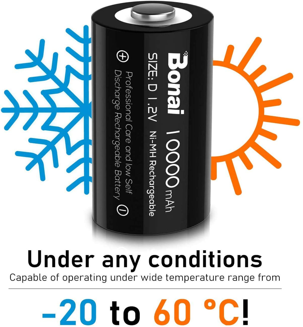 Rechargeable D Batteries 8 Pack X750