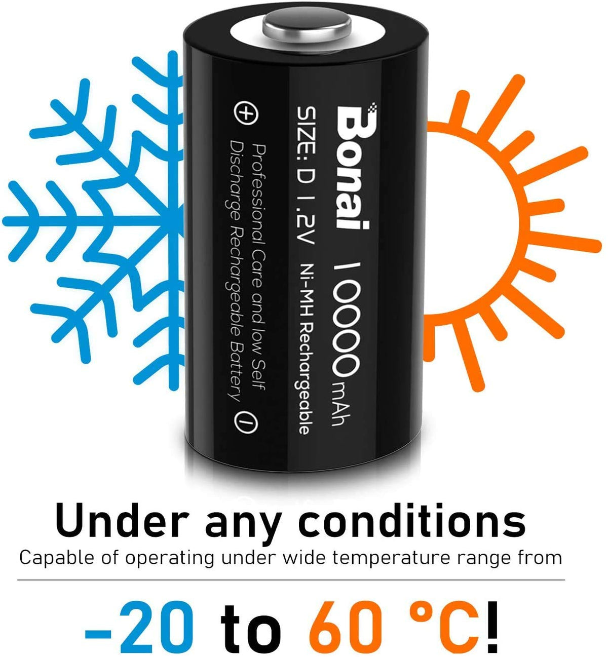 Rechargeable D Batteries 8 Pack X750