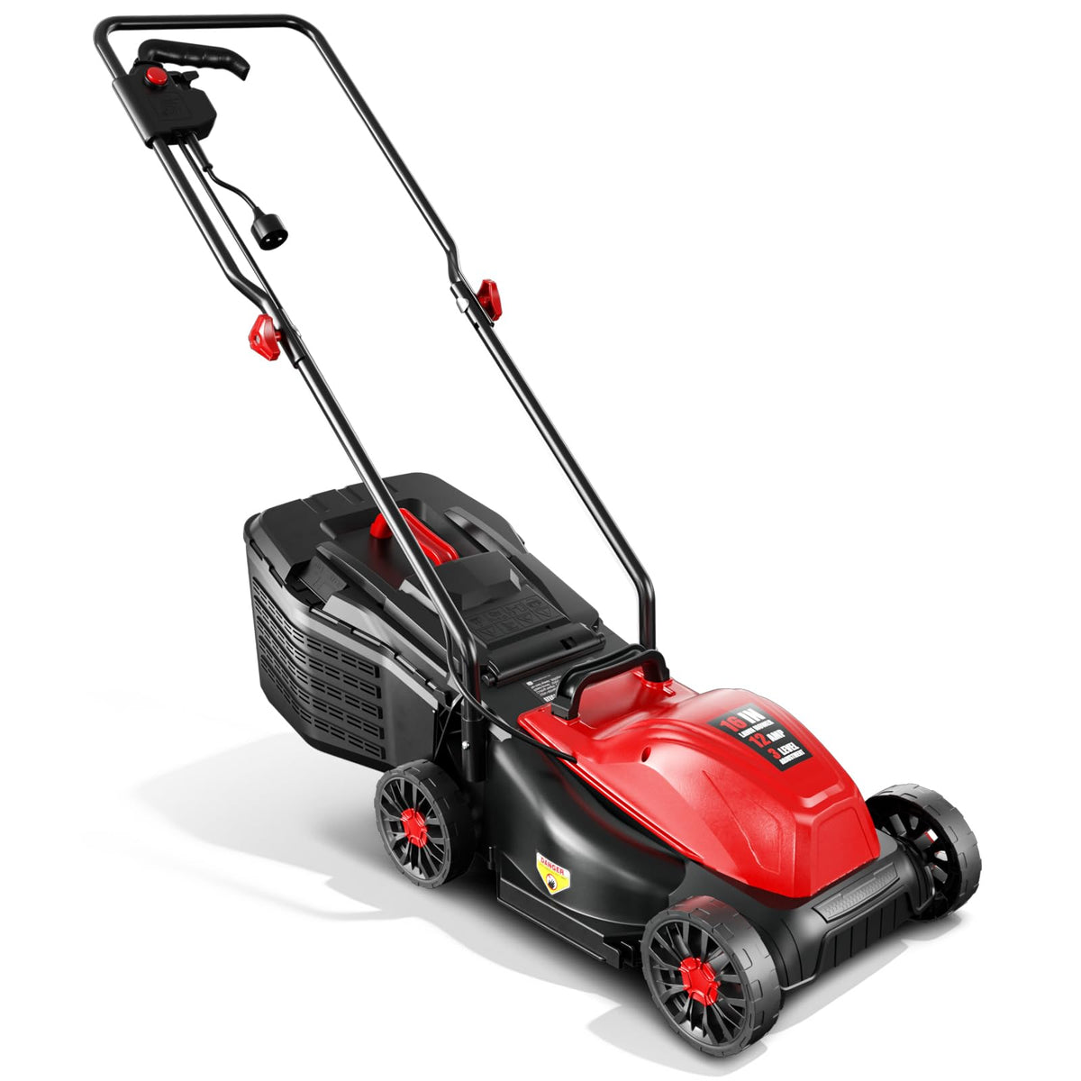 16" Corded Lawn Mower with 3-Position Height Adjustment U67592