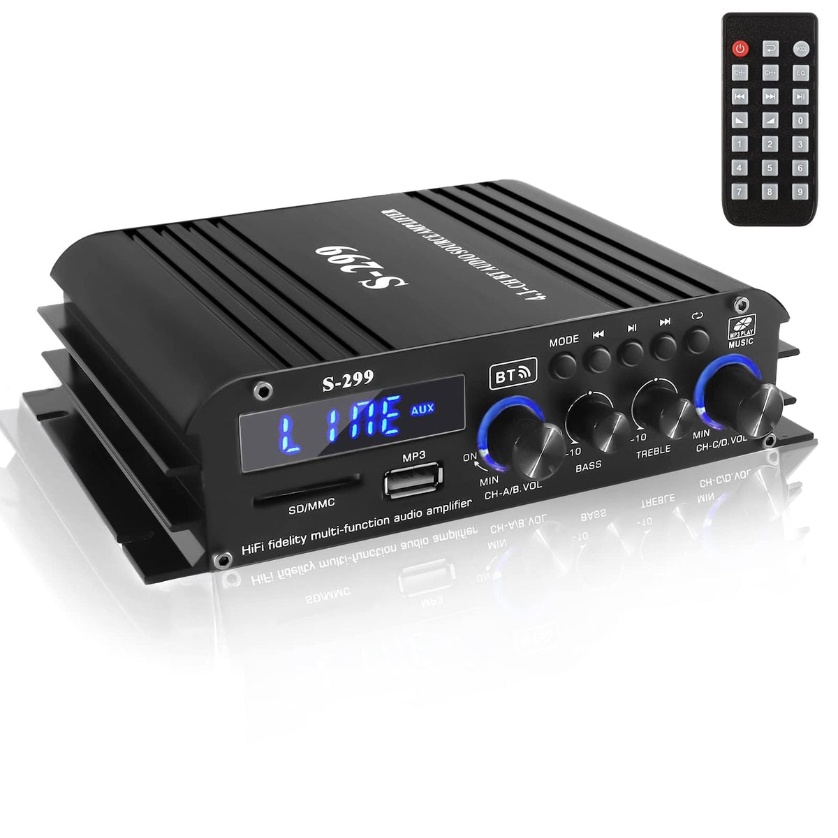 4.1 Channel Home Audio Amplifier Receiver A513