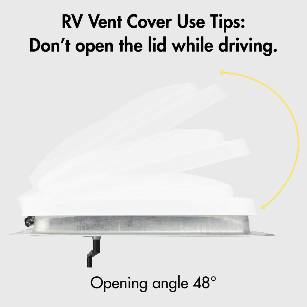White RV Vent Lid Replacements 2-Pack A66281