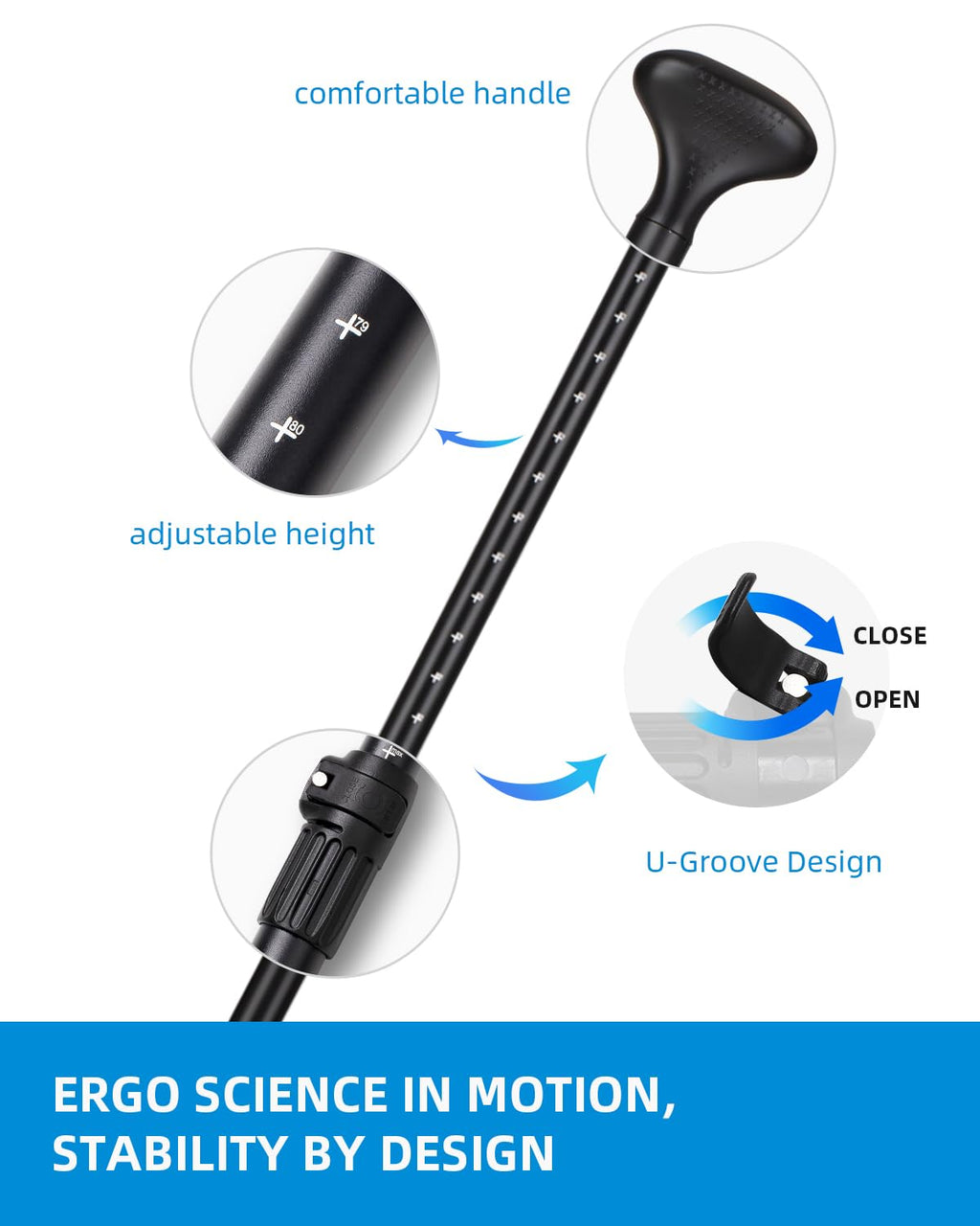Adjustable Aluminum Alloy SUP Paddle C5263