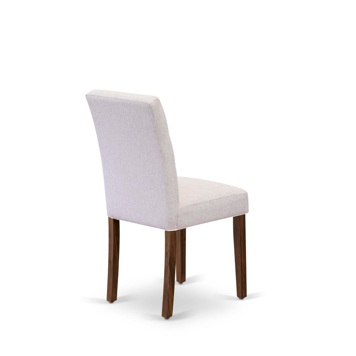 5 Piece Mid Century Dining Table Set with 4 Beige Fabric Chairs G296