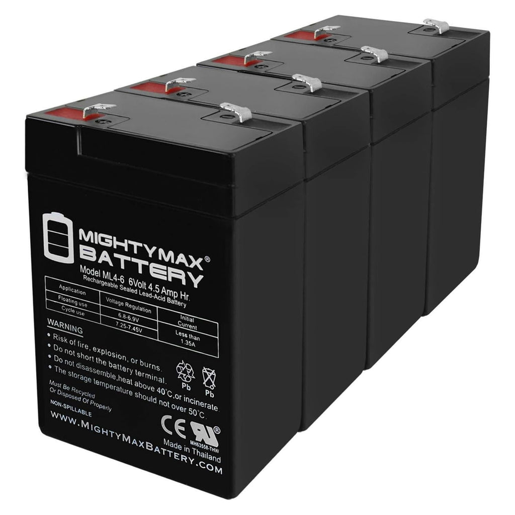 6V 4.5AH Replacement Battery 4 Pack S82741