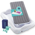 Inflatable Toddler Travel Bed with Safety Bumpers Grey C148