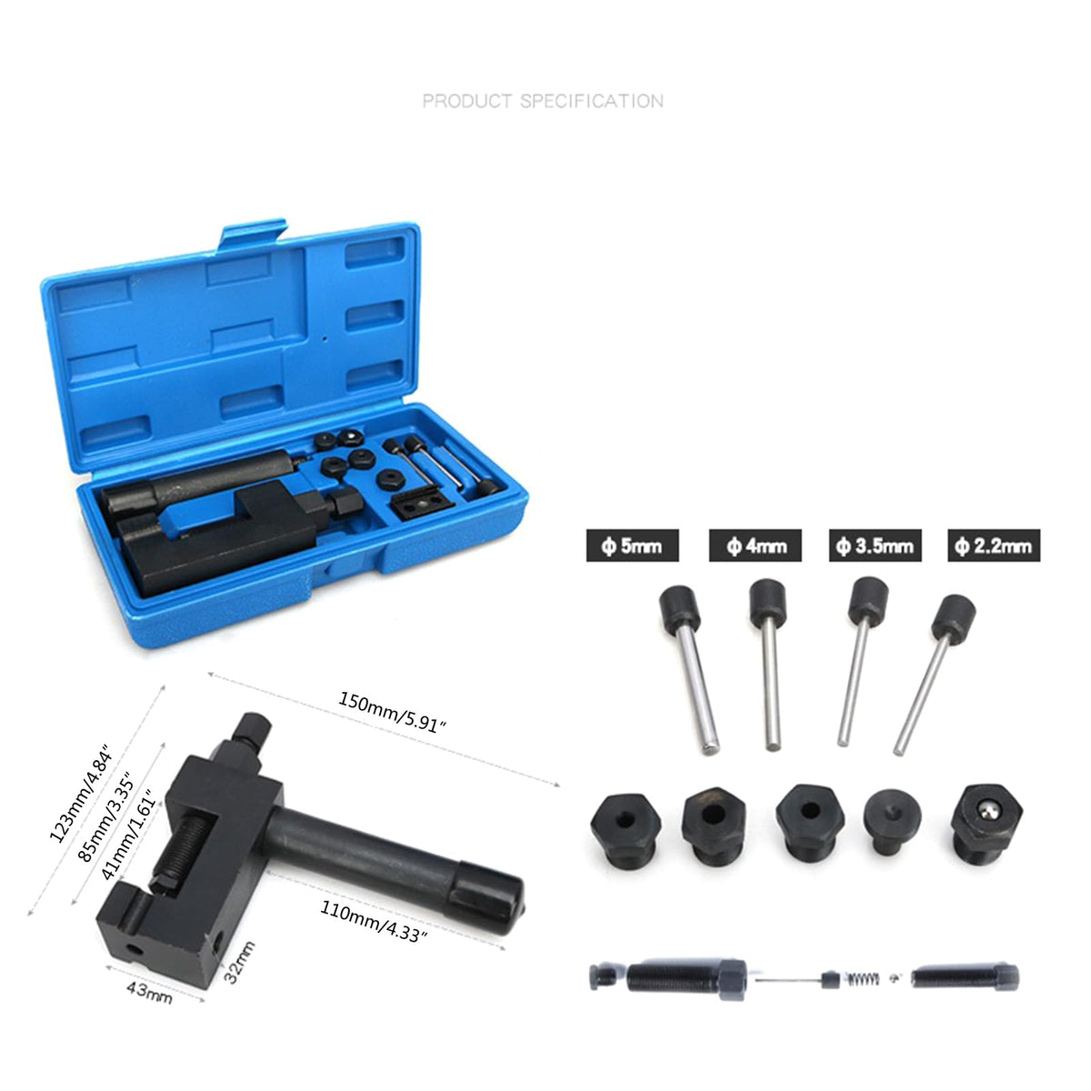 ATV Bike Drive Chain Cutter Breaker Riveting Set O702