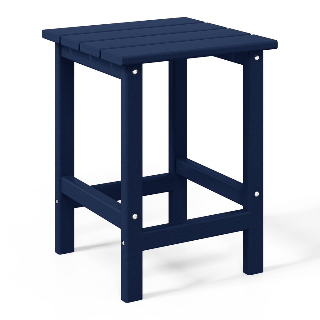 Navy Blue 3-Pieces Adirondack Chairs Set with Side Table P106