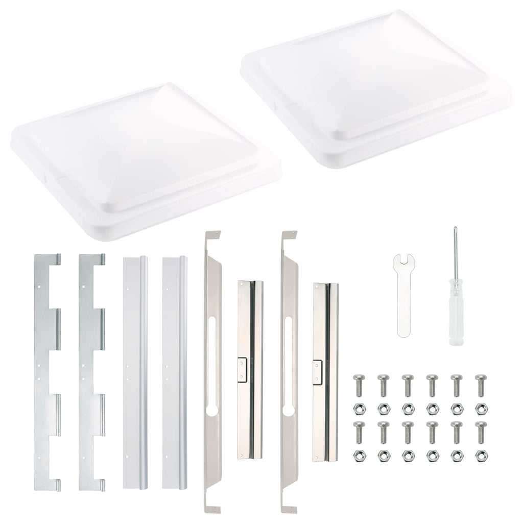 White RV Vent Lid Replacements 2-Pack A66281