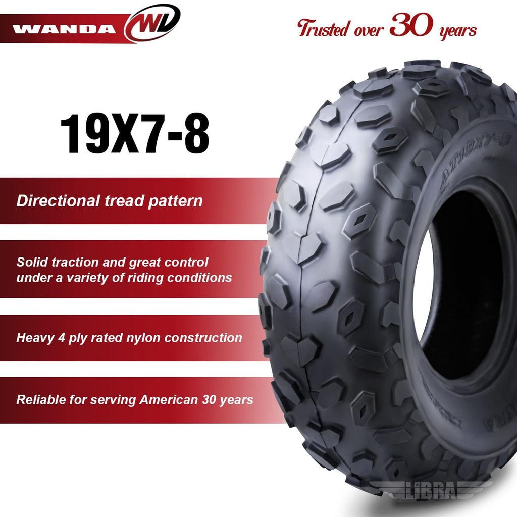 2 ATV Tires 19x7-8 Front G895904