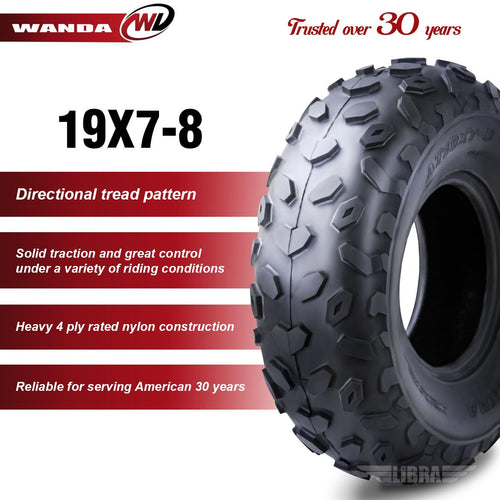 2 ATV Tires 19x7-8 Front G895904