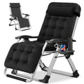Zero Gravity Folding Outdoor Lounge Chair with Cup Holder B458796