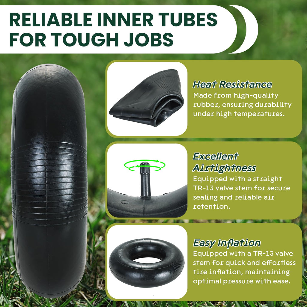 2 Pack 15 x 6.00-6" Inner Tubes with TR-13 Valve Stem F865