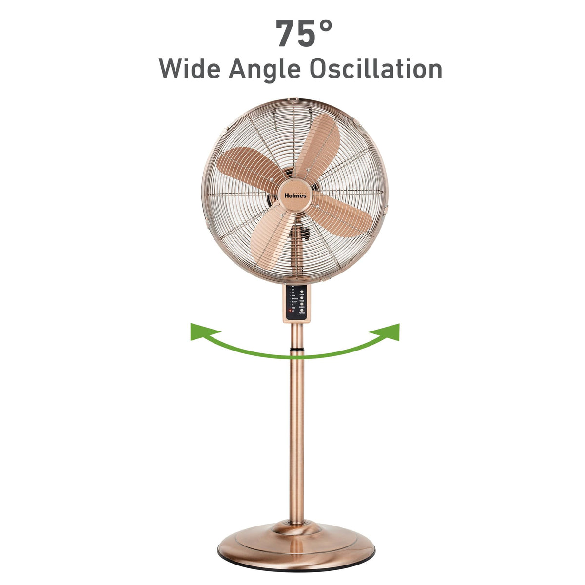 16" Copper Metal Stand Fan M88427