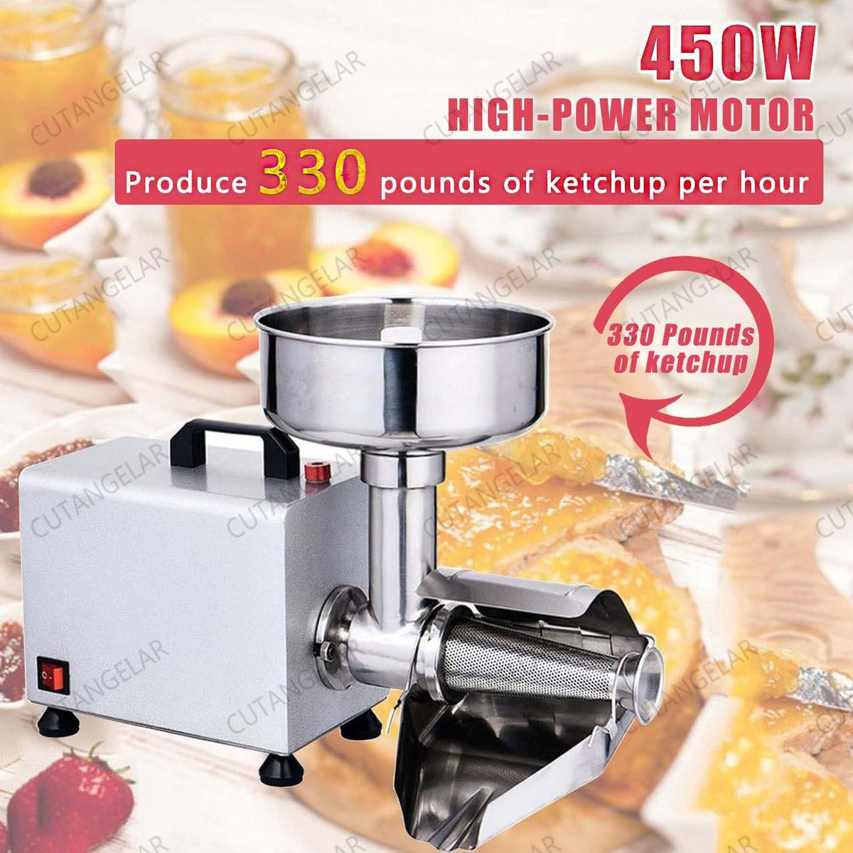 450W Electric Tomato Strainer with Seed Separator Q14326
