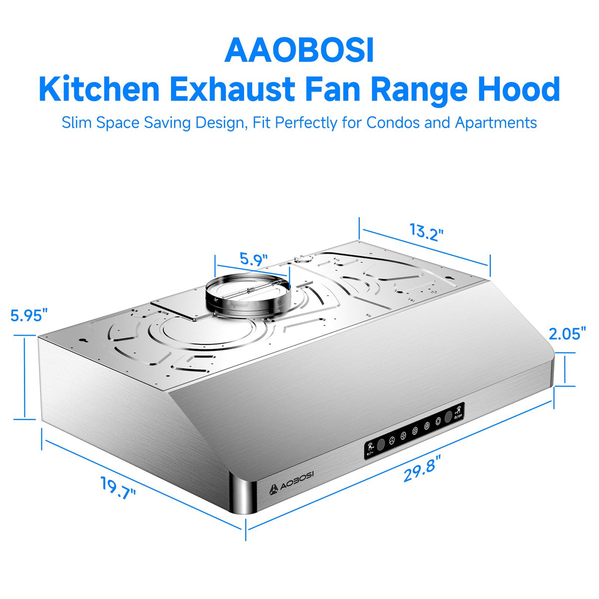 30 Inch Stainless Steel Under Cabinet Range Hood K901