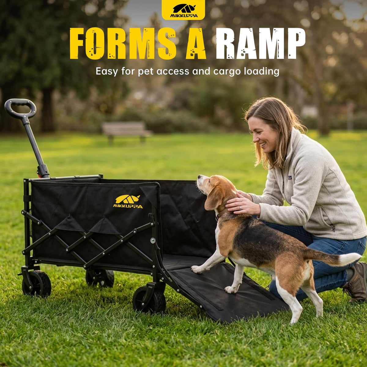 Folding Dog Wagon with Ramp X458