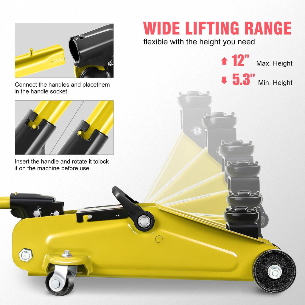 1.5 Ton Hydraulic Trolley Floor Jack F71323