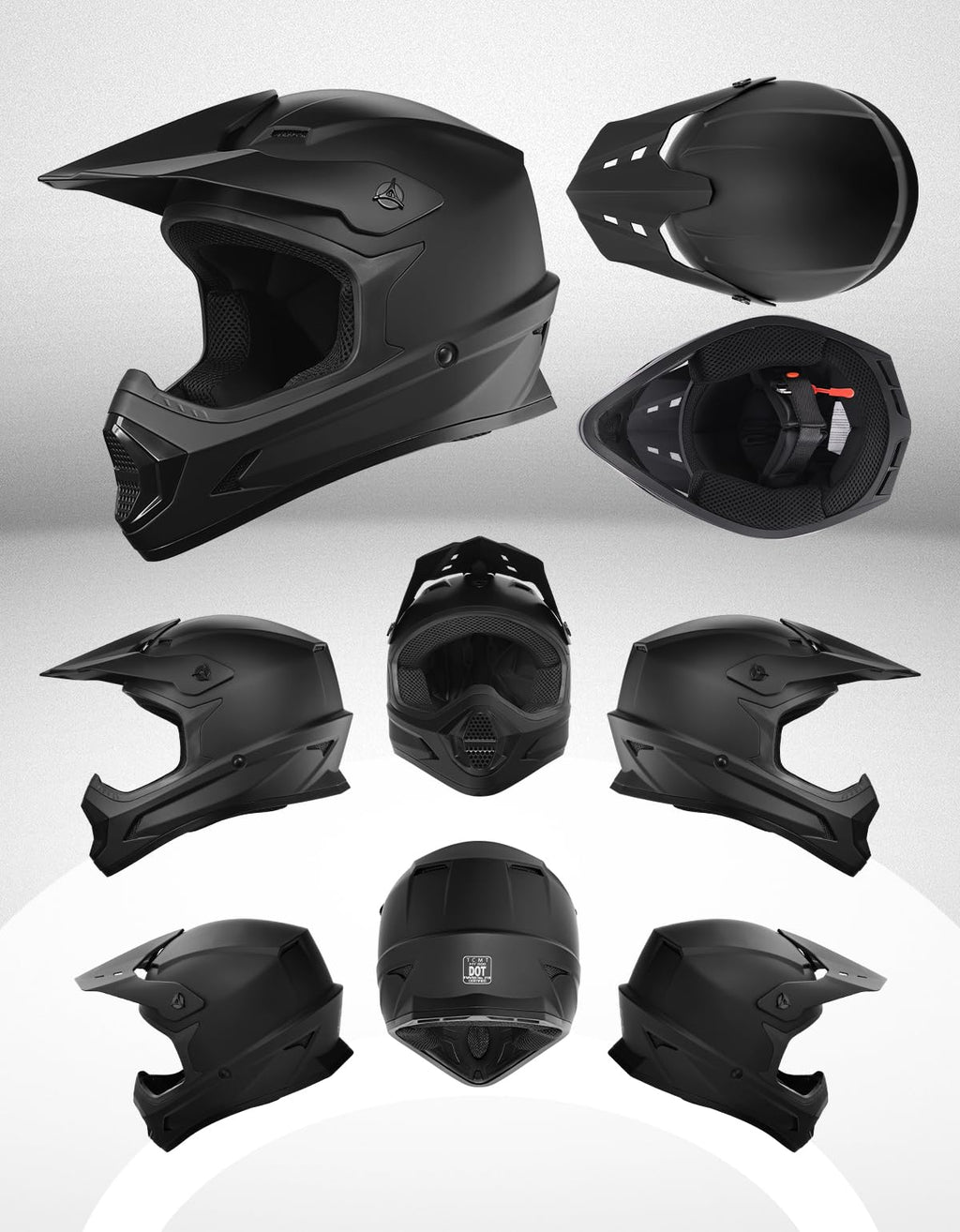 Kids DOT Approved Full Face Motocross Helmet H648582