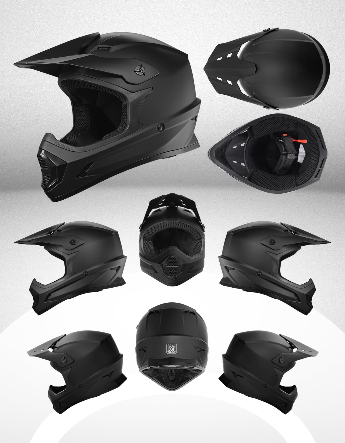 Kids DOT Approved Full Face Motocross Helmet H648582