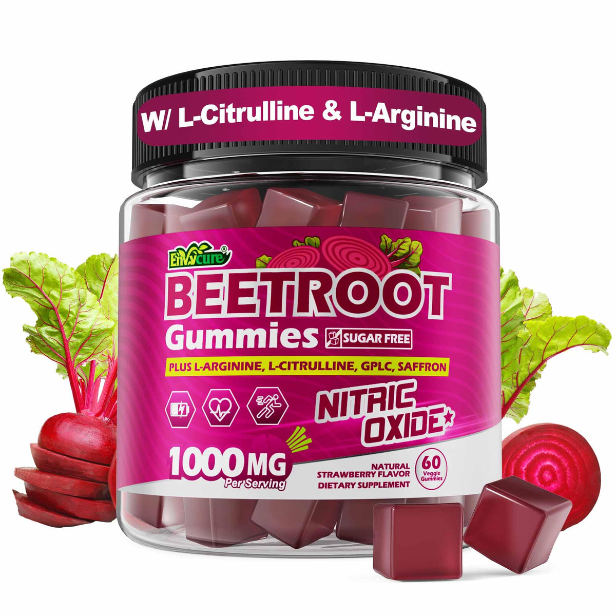 Sugar Free Beet Root Gummies with L-Citrulline & L-Arginine P88779