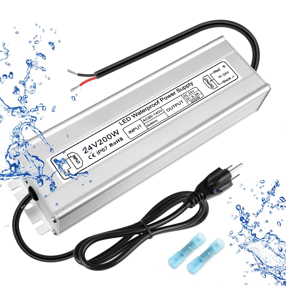200W 24V IP67 Waterproof LED Driver D3233