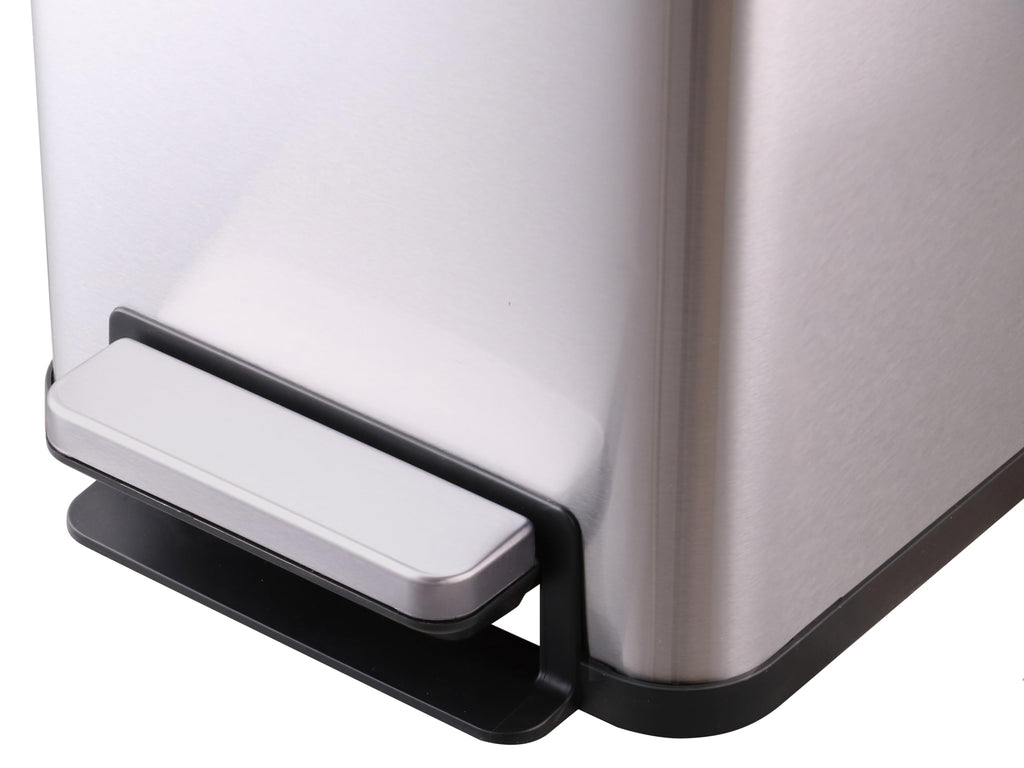 43L Dual Recycling Bin Stainless Steel W371436