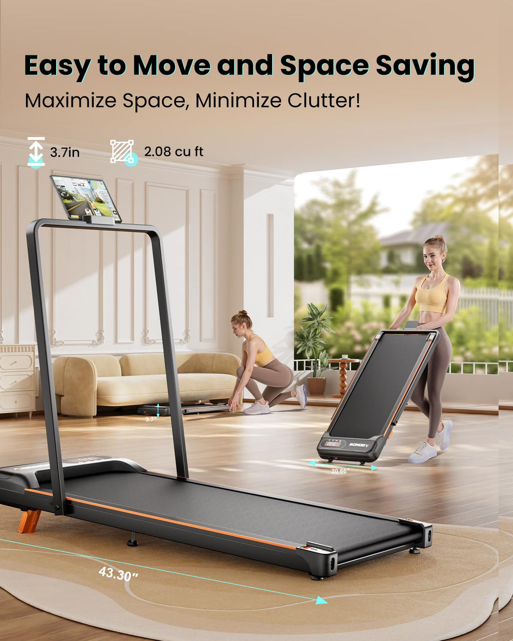 Incline Under Desk Treadmill B308