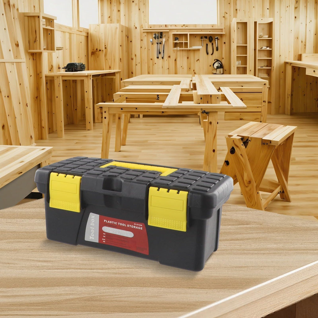 10 Inch Black Plastic Tool Storage Box V728424