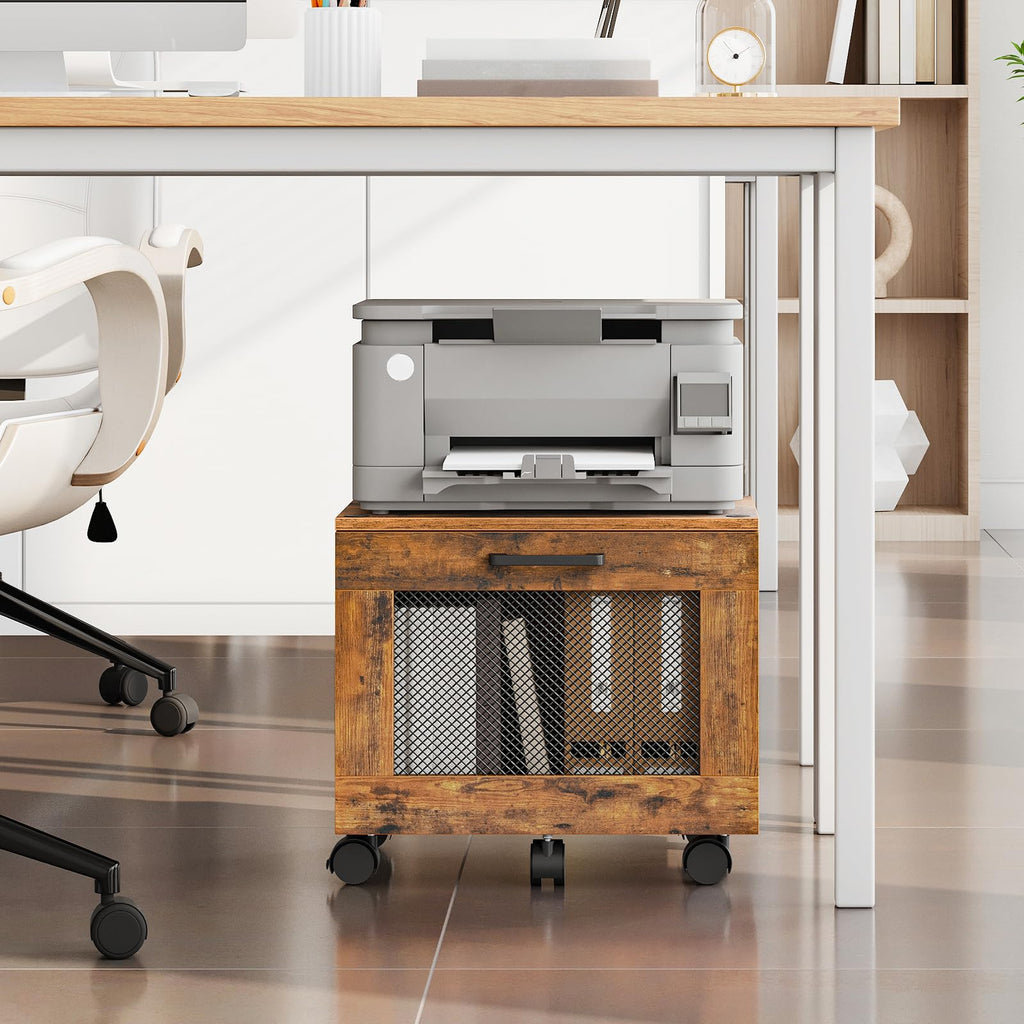 Rolling File Cabinet with Drawer B160