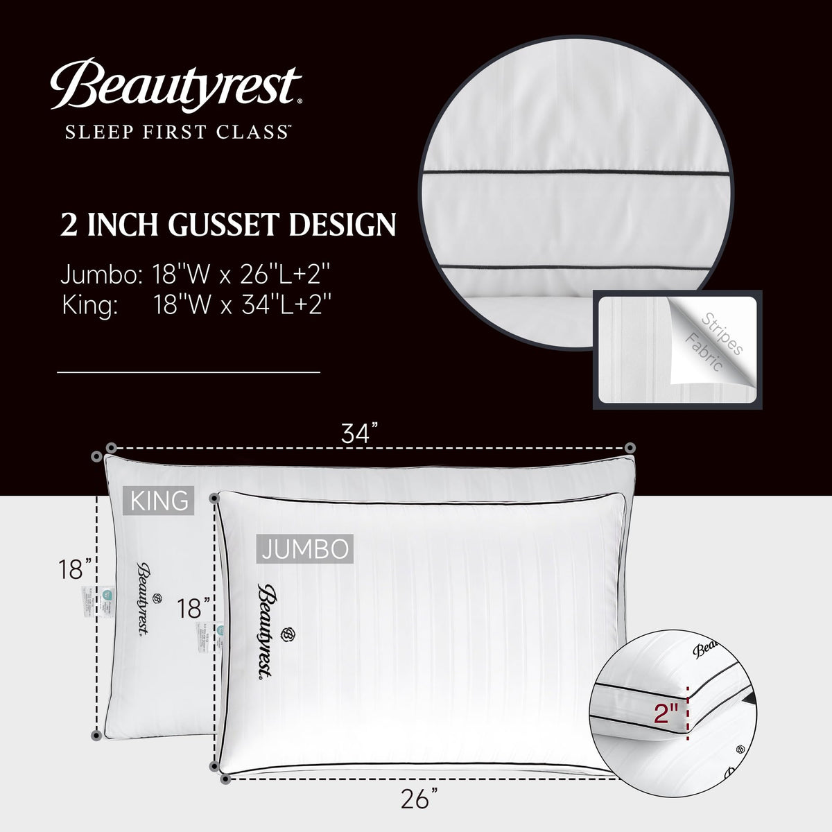 King Pillows Set of 2 Z5318