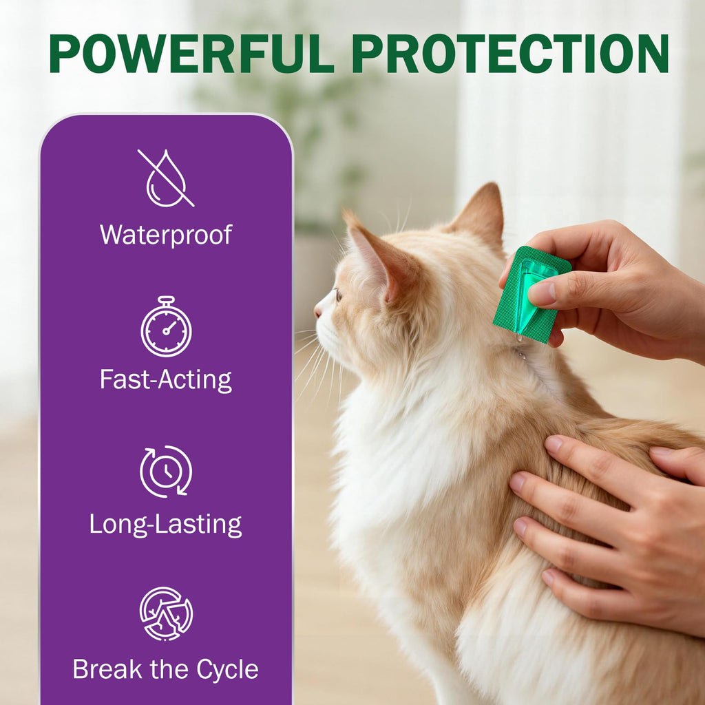 Flea and Tick Prevention for Cats Over 1.5 lbs D65974