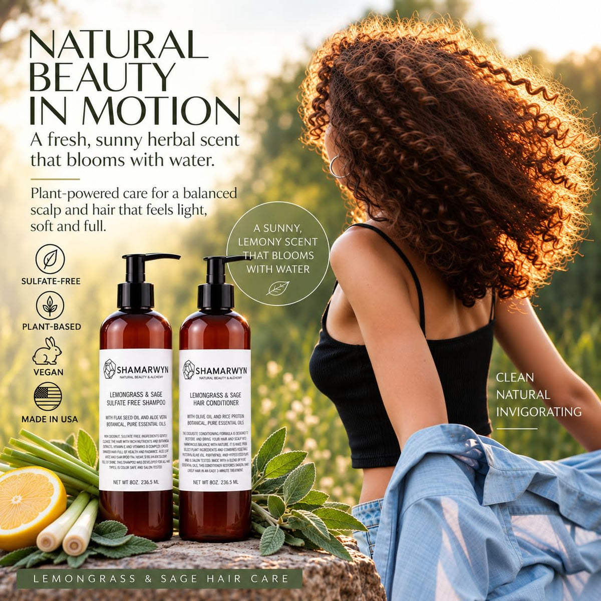 Sulfate-Free Shampoo & Conditioner Set 8 oz H90335