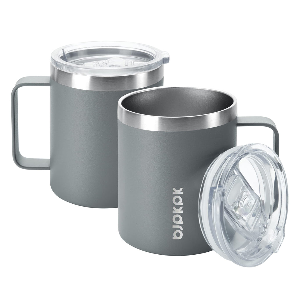 2PCS 14oz Insulated Stainless Steel Coffee Mug with Lid N576